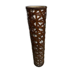 Lampadaire en rotin bambou vintage