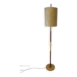 Lampadaire scandinave, teck et laiton 1960 Lampadaire scandinave, teck et laiton 1960