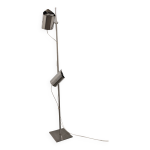Lampadaire space age  2 spots en mtal chrom annes 60 / 70