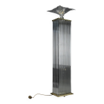 Lampadaire de style art dco ralis dans les annes 70 en verre de murano