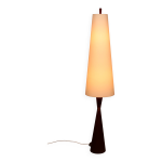 Lampadaire en teck avec abat - jour en tissu de parker knoll, années 1960 Lampadaire en teck avec abat - jour en tissu de parker knoll, années 1960