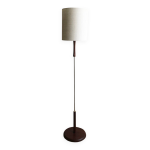 Lampadaire en teck et laiton, design scandinave des annes 1960