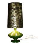 Lampadaire toupie vintage en cramique de temde suisse 1960