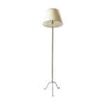Lampadaire tripode en laiton et bronze vintage Lampadaire tripode en laiton et bronze vintage