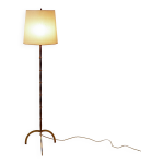 Lampadaire tripode en laiton avec demi - abat - jour