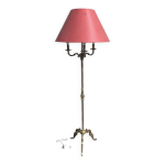 Lampadaire tripode en laiton vintage lampe sur pied Lampadaire tripode en laiton vintage lampe sur pied