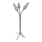 Lampadaire tripode mtallique des annes 50