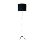 Lampadaire tripode vintage laiton dor�