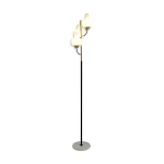Lampadaire  trois opalines, stilnovo, italie 1950