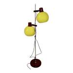 Lampadaire en verre, métal et plastique, hongrie années 70 Lampadaire en verre, métal et plastique, hongrie années 70