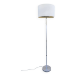 Lampadaire vintage avec abat - jour en tissu d'erco, allemagne, 1960 Lampadaire vintage avec abat - jour en tissu d'erco, allemagne, 1960