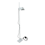 Lampadaire vintage annes 70 mtal blanc