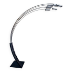 Lampadaire vintage arc beltrami & gencarelli ricerca new design métal chromé 1970 Lampadaire vintage arc beltrami & gencarelli ricerca new design métal chromé 1970