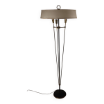 Lampadaire vintage arlus en mtal et laiton, 1960