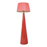 Lampadaire vintage en cramique rouge