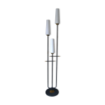 Lampadaire vintage maison arlus 3 feux opaline mtal