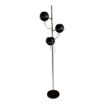 Lampadaire vintage orientable monix, chrome et m�tal laqu� marron