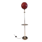 Lampadaire vintage  plateaux - globe verre opaline