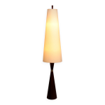 Lampadaire vintage en teck avec abat - jour en tissu de parker knoll, annes 1960