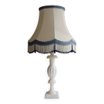 Lampe albatre abat - jour blanc