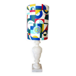 Lampe en albtre et abat - jour sur mesure