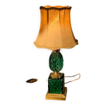 Lampe ananas et cristal vert émeraude Lampe ananas et cristal vert émeraude