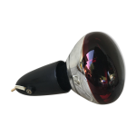 Lampe ancienne osram noir + support fil blanc + ampoule rouge ann�es 70 vintage