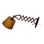 Lampe applique accordon ou ciseaux, design scandinave des annes 60