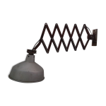 Lampe applique accordon mazda design industriel 50's