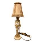 Lampe d appoint en porcelaine et bronze dor poque fin xixe / dbut xxe
