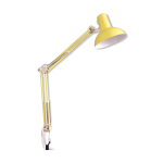 Lampe d architecte, lampe de bureau articulée en métal laqué jaune Lampe d architecte, lampe de bureau articulée en métal laqué jaune