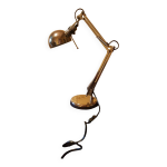 Lampe d'architecte en mtal chrom.