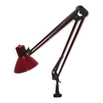 Lampe architecte rouge made in rda