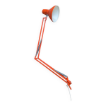 Lampe architecte vintage ledu type 221 made in sweden orange 1970 s Lampe architecte vintage ledu type 221 made in sweden orange 1970 s