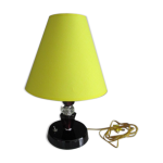 Lampe art - dco, pied en cristal noir