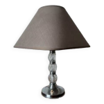 Lampe art dco verre et mtal