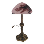 Lampe art nouveau sign paris stars 1950 et pte de verre