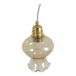 Lampe baladeuse globe tulipe ambr