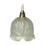 Lampe baladeuse vintage globe art deco verre moulé satiné Lampe baladeuse vintage globe art deco verre moulé satiné