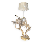 Lampe bois flott rayons de rivages