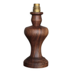 Lampe bois, pied de lampe bois vintage, lampe  poser, lampe de salon