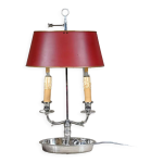 Lampe bouillotte en métal argenté début xxe Lampe bouillotte en métal argenté début xxe