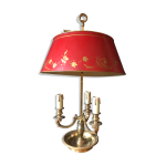 Lampe bouillotte xixème bronze dore 3 bras de lumiere Lampe bouillotte xixème bronze dore 3 bras de lumiere