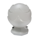 Lampe boule porcelaine et verre style art déco Lampe boule porcelaine et verre style art déco