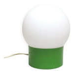 Lampe boule sur pied cylindrique vert années 70 Lampe boule sur pied cylindrique vert années 70