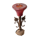 Lampe bronze et laiton art nouveau