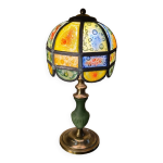 Lampe brutalist  abat jour attribu  philip delfinger mexique verre et mtal 1960