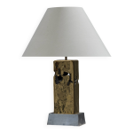 Lampe brutaliste en bronze, david marshall, 1980s Lampe brutaliste en bronze, david marshall, 1980s