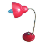 Lampe bureau chevet métal rouge laiton Lampe bureau chevet métal rouge laiton