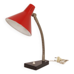 Lampe de bureau hala rouge mod�le 11, ann�es 1960